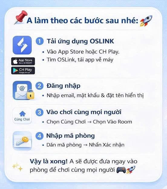 Hướng dẫn tải OSLink, đăng nhập và vào room trên Tabtreo.com